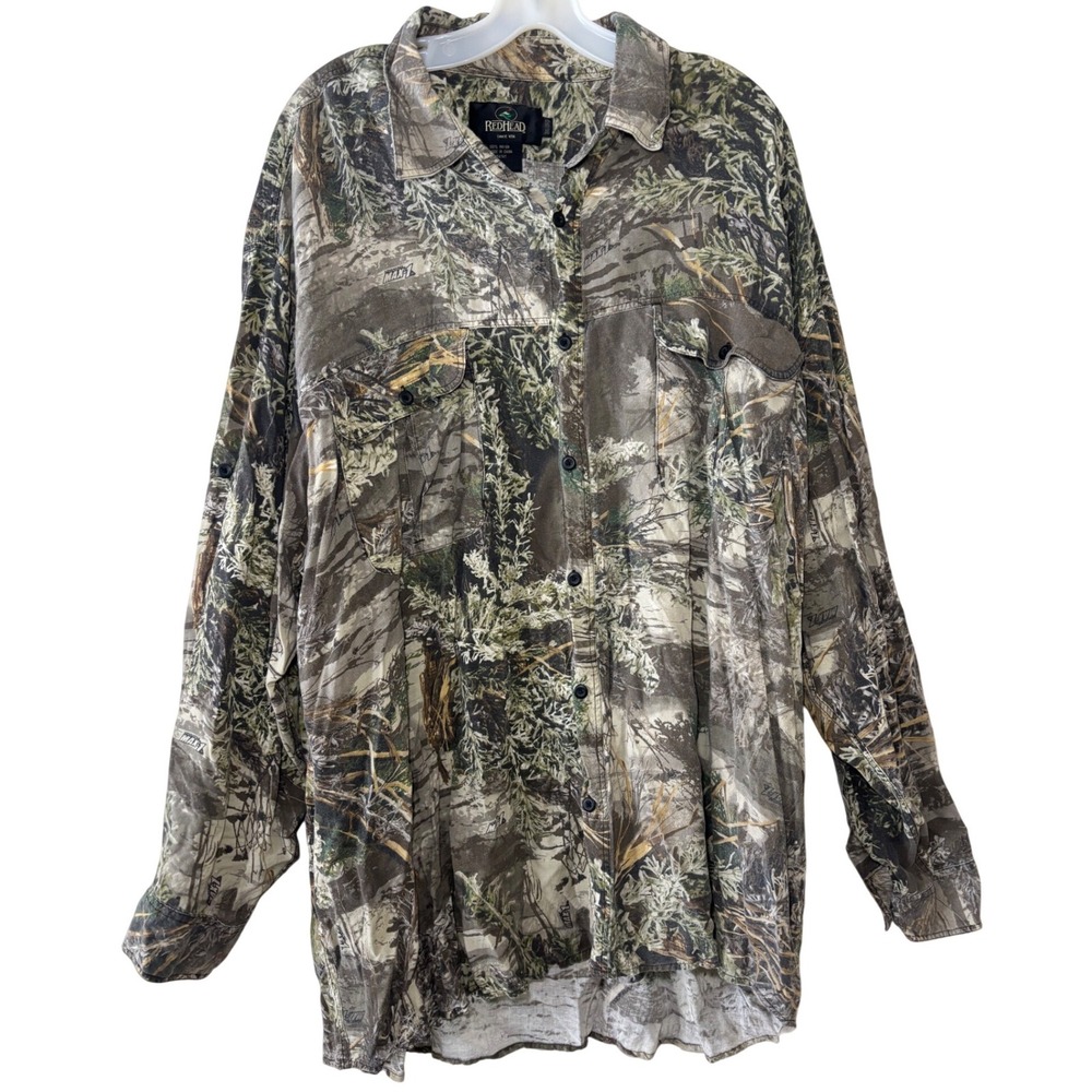 Redhead Mens 3XL Advantage Max-1 Camo Button Down Hunting Shirt Long Sleeve